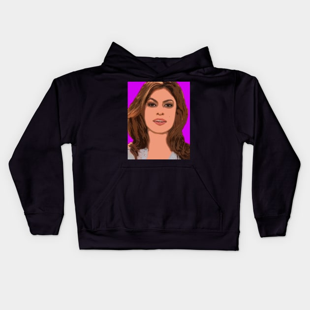 eva mendes Kids Hoodie by oryan80